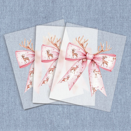 Pink Deer Coquette Bow