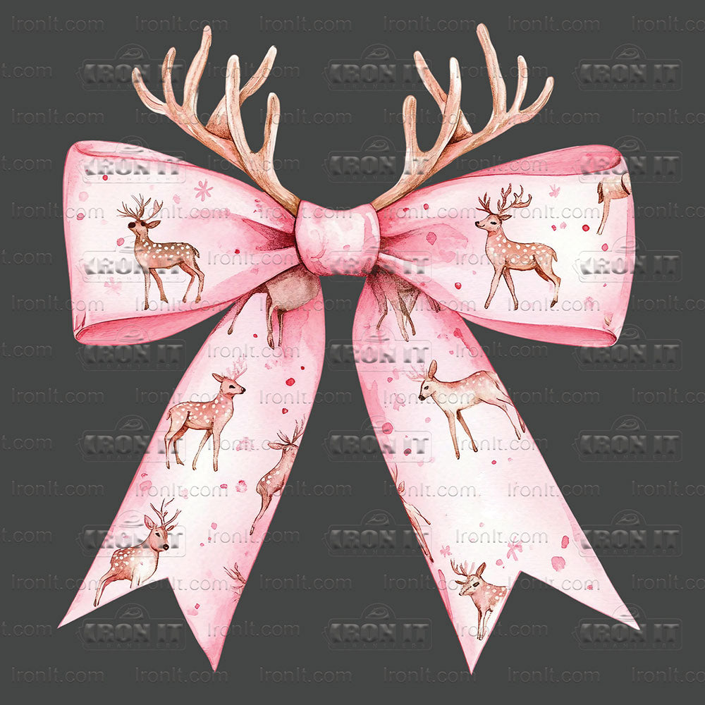 Pink Deer Coquette Bow