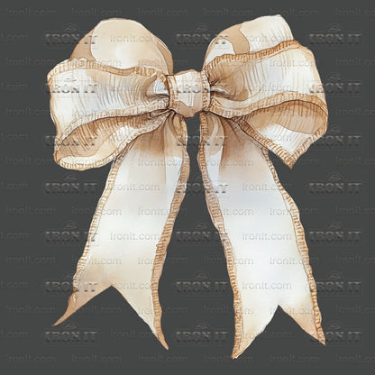 Vintage Tan Coquette Bow