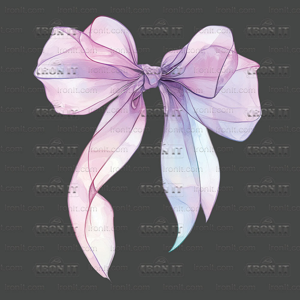 Purple Watercolor Coquette Bow