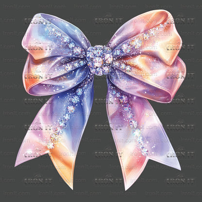 Pastel Diamonds Coquette Bow