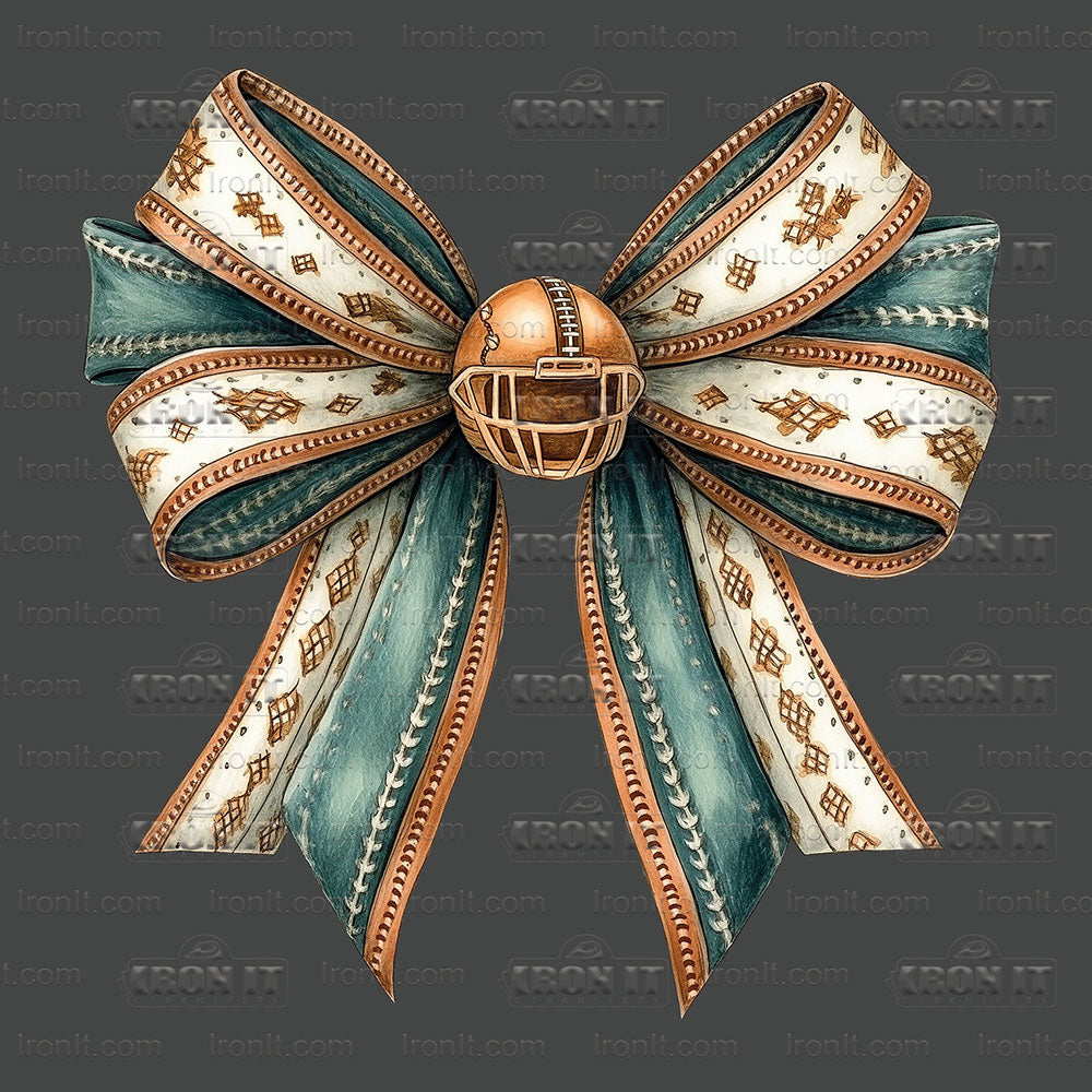 Vintage Football Coquette Bow