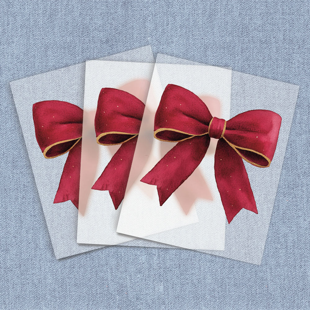 Red Christmas Coquette Bow