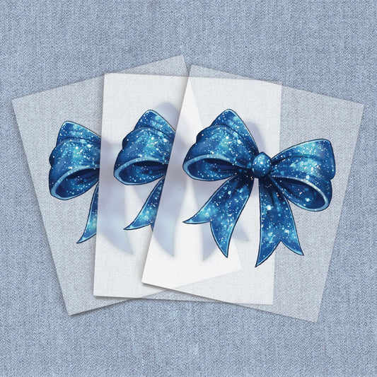 Blue Sparkle Coquette Bow