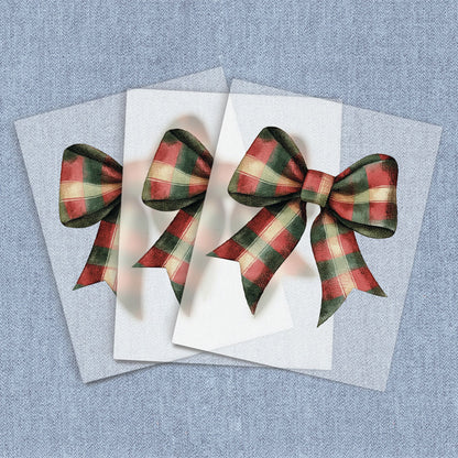 Christmas Plaid Coquette Bow