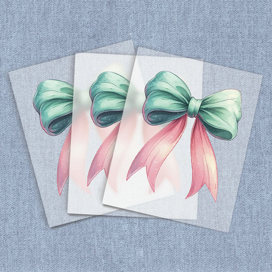 Pink & Green Coquette Bow