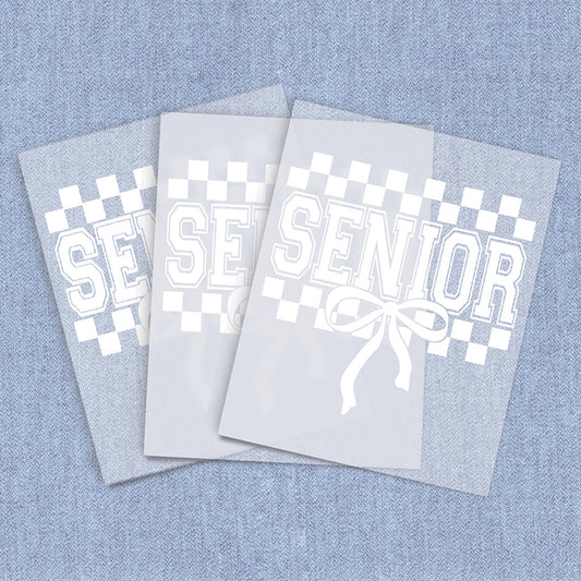 Senior Bow White