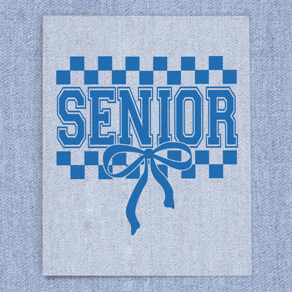 Senior Bow Blue