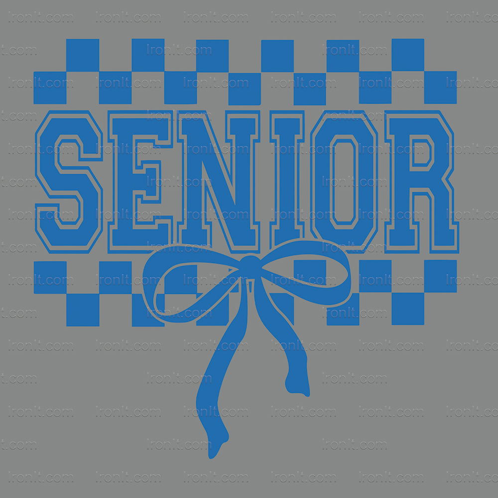 Senior Bow Blue