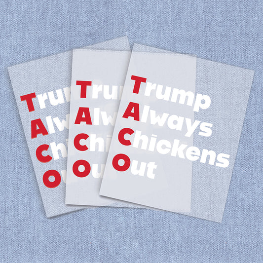 Trump Always Chickens Out