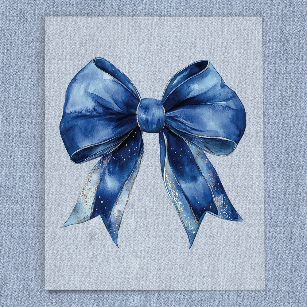 Blue Sparkle Coquette Bow