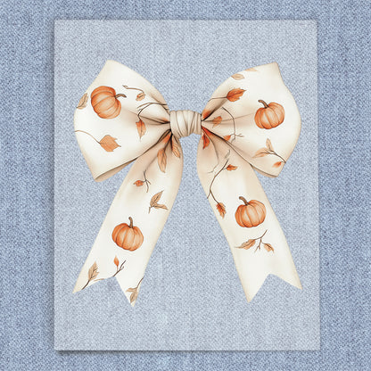 Fall Pumpkins Coquette Bow