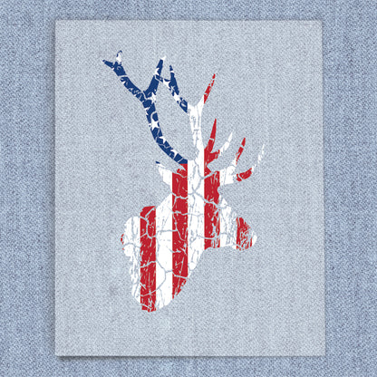 Flag Deer Distressed