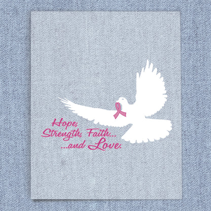 Hope Strength Faith Dove