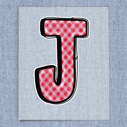 J Red, Pink & White Plaid