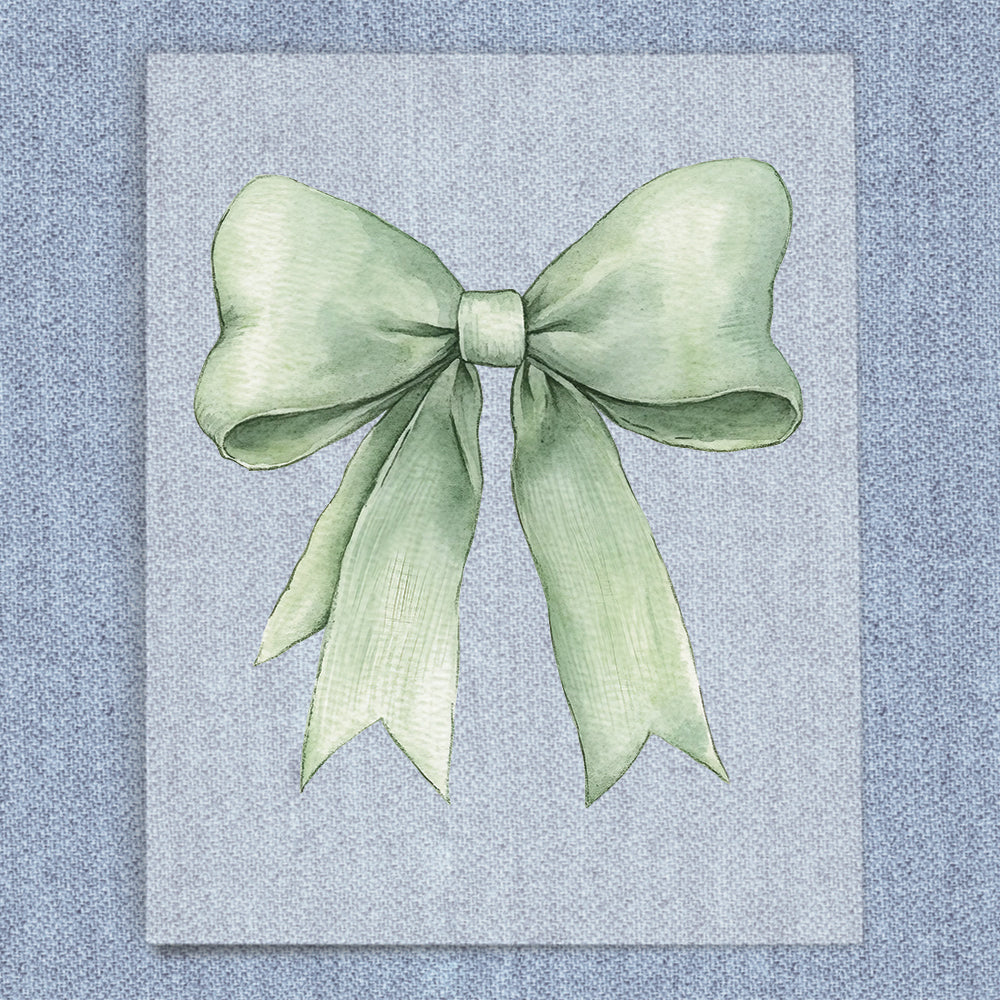 Light Green Coquette Bow