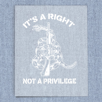 Not A Privilege