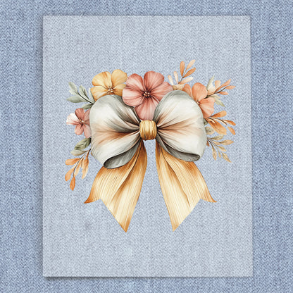 Pastel Fall Coquette Bow