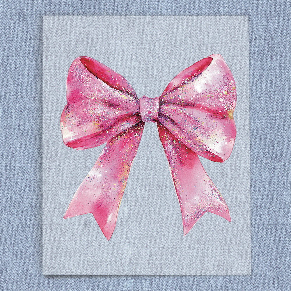 Pink Colorful Dots Coquette Bow