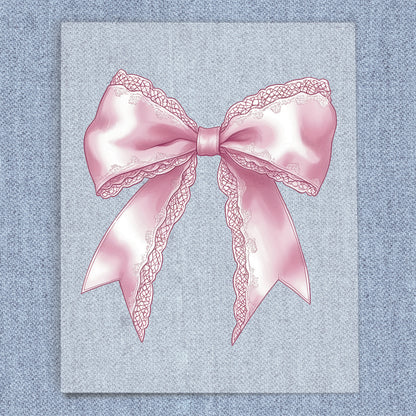 Pink Lace Coquette Bow