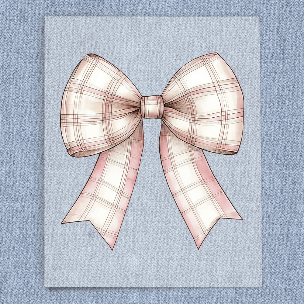 Pink Plaid Coquette Bow