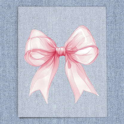 Pink Silk Coquette Bow