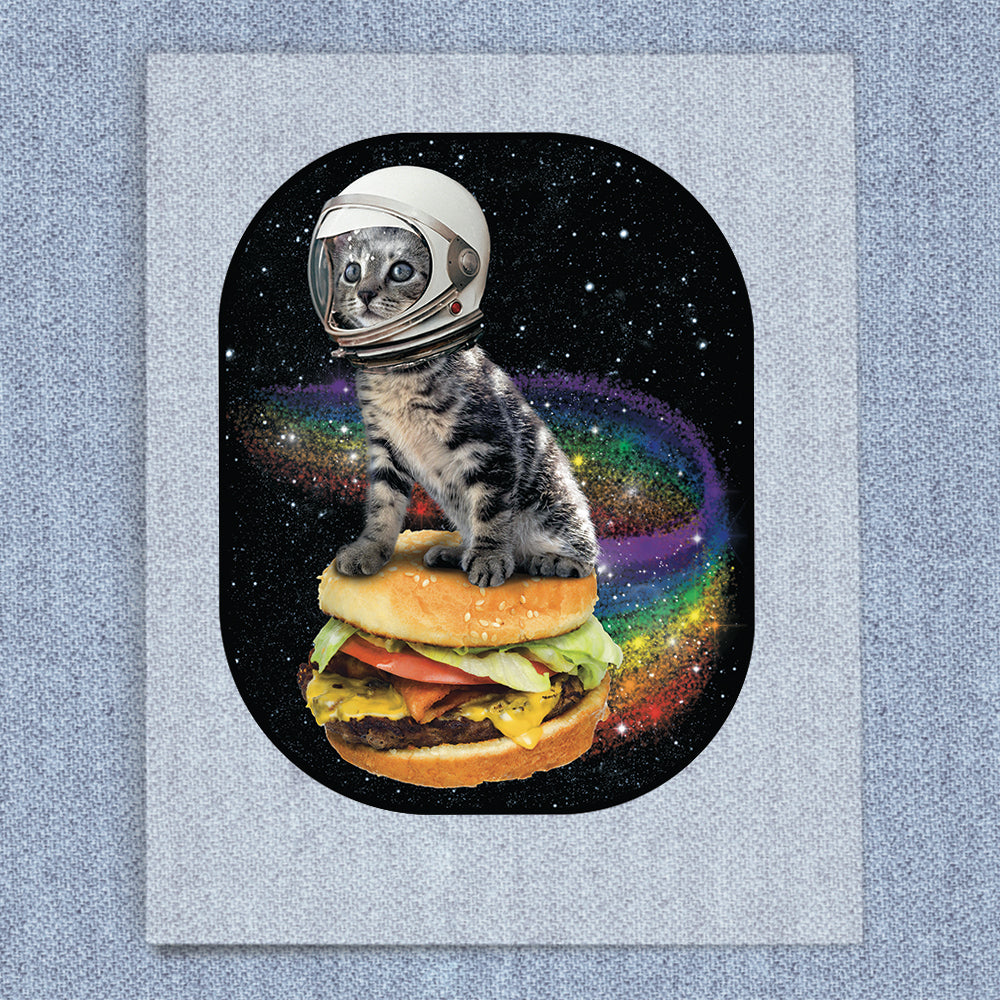 Rainbow Burger Cat