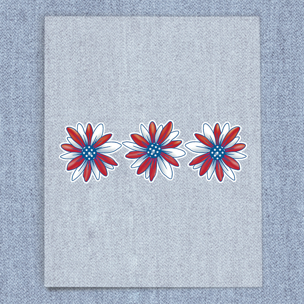 Red, White & Blue Flowers