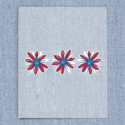 Red, White & Blue Flowers