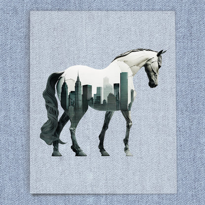 Skyline Horse Silhouette