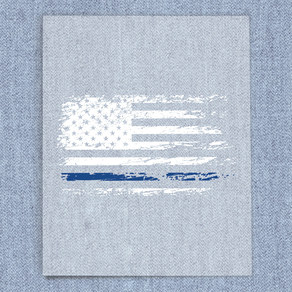 Thin Blue Line Distressed