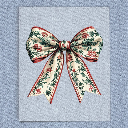 Vintage Christmas Coquette Bow