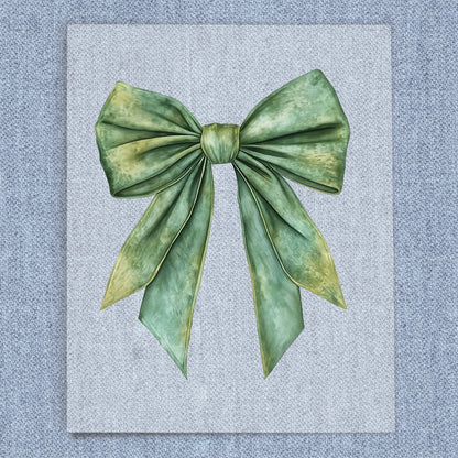 Vintage Green Coquette Bow