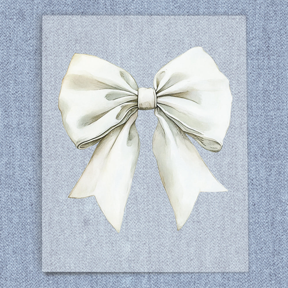 White Coquette Bow