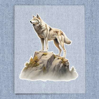 Wolf On A Rock 3