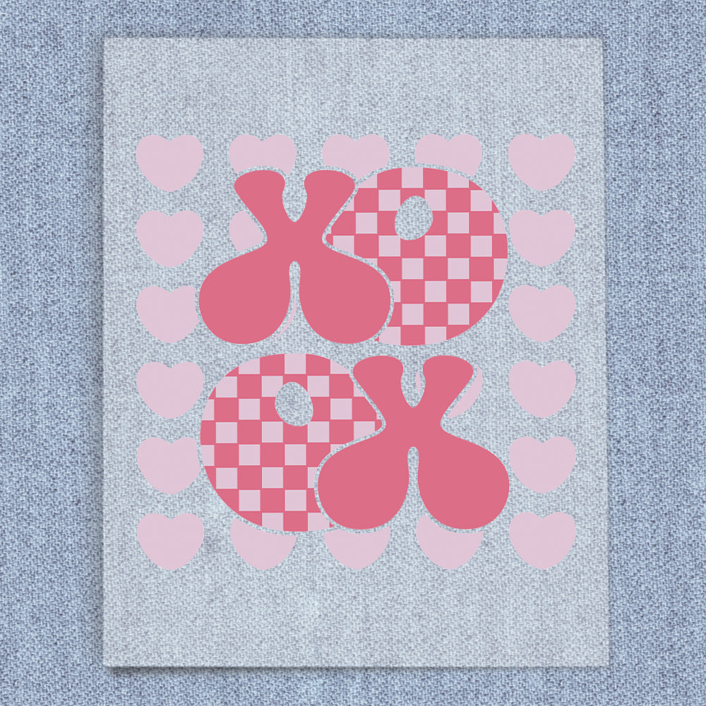 XOXO Checkered Pattern