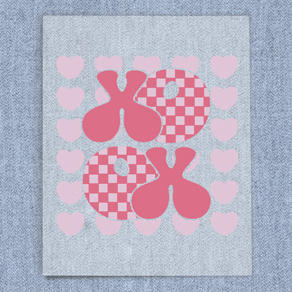 XOXO Checkered Pattern